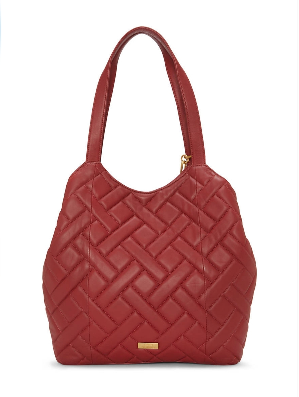 Vince Camuto Leather Hobo Bag Red Large Shoulder Purse
